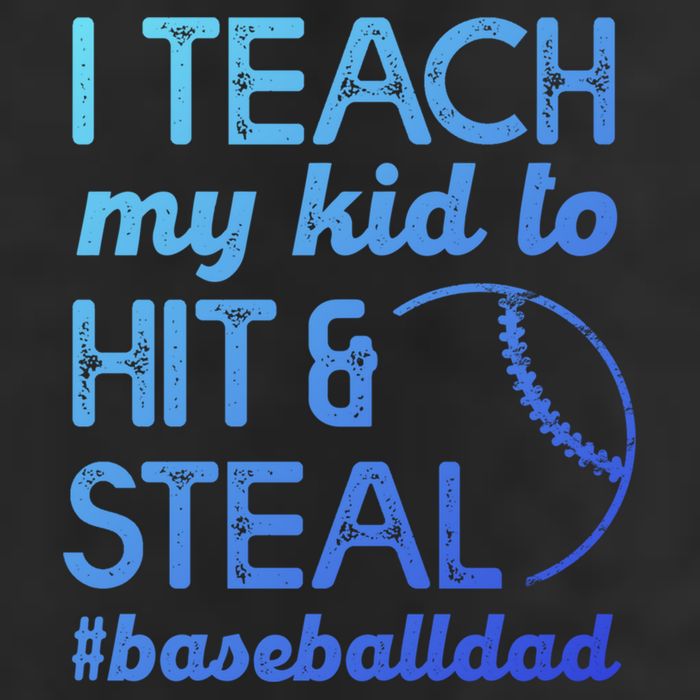 Baseball Dad I Teach My To Hit And Steal Fathers Day Cute Gift 11oz C Handle Ceramic Mug