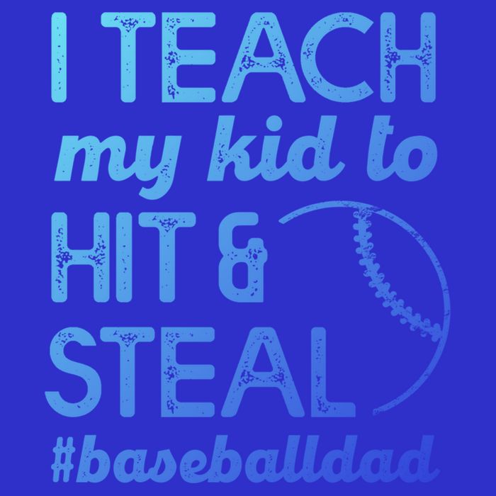 Baseball Dad I Teach My To Hit And Steal Fathers Day Cute Gift Bag