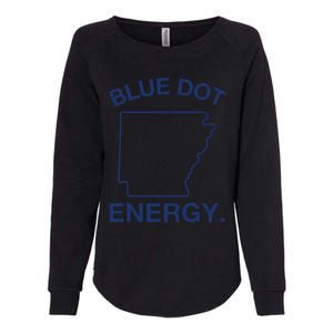 Blue Dot In A Red State Arkansas Vote Kamala Harris Walz 24 Womens California Wash Sweatshirt