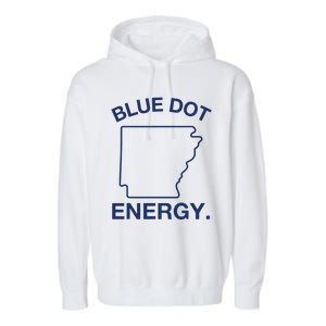 Blue Dot In A Red State Arkansas Vote Kamala Harris Walz 24 Garment-Dyed Fleece Hoodie