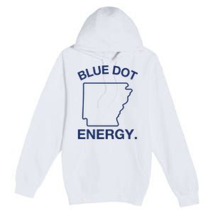 Blue Dot In A Red State Arkansas Vote Kamala Harris Walz 24 Premium Pullover Hoodie