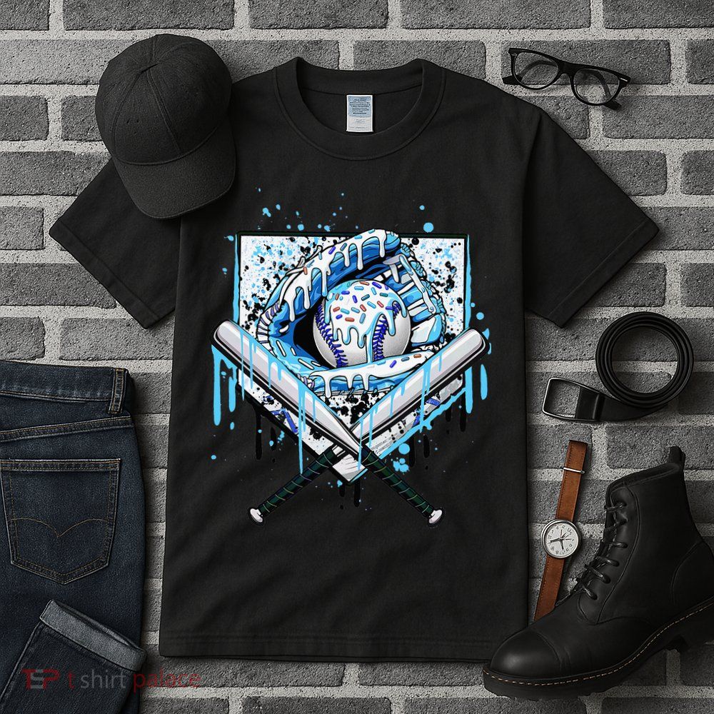 Baseball Drip Ice Cream Drip Baseball  Tall T-Shirt