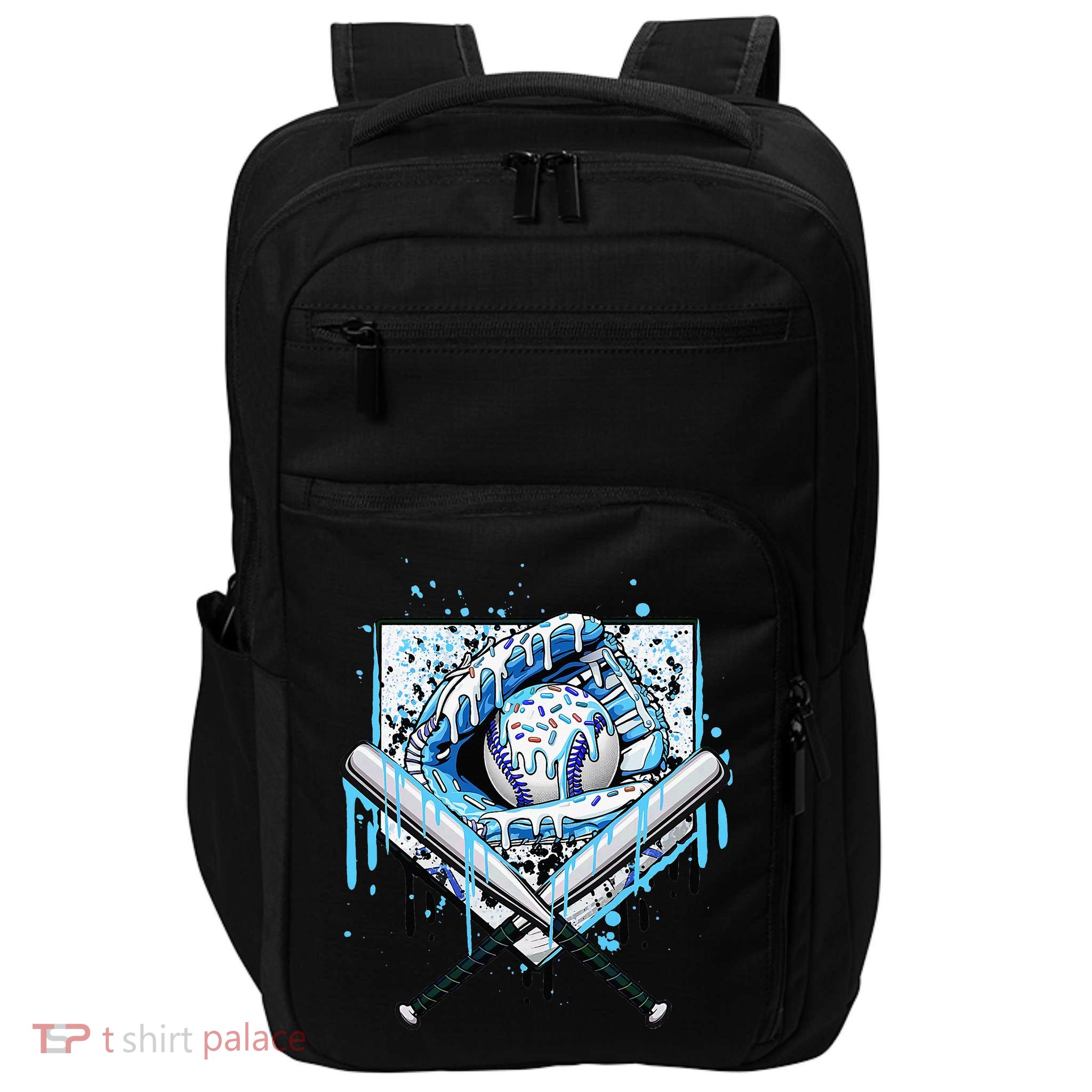 Baseball Drip Ice Cream Drip Baseball  Impact Tech Backpack