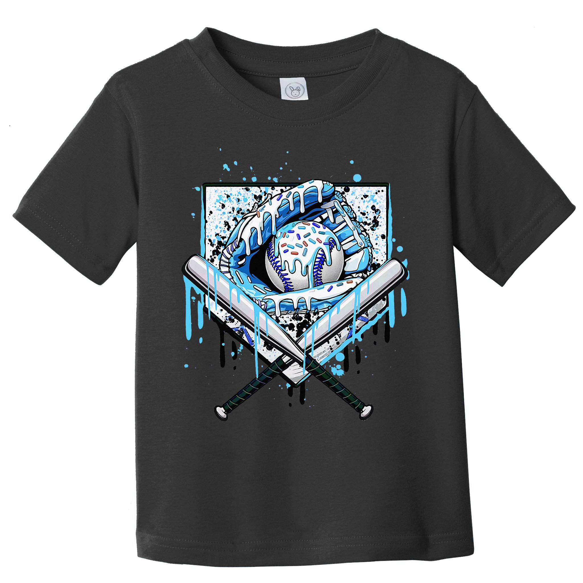 Baseball Drip Ice Cream Drip Baseball  Toddler T-Shirt