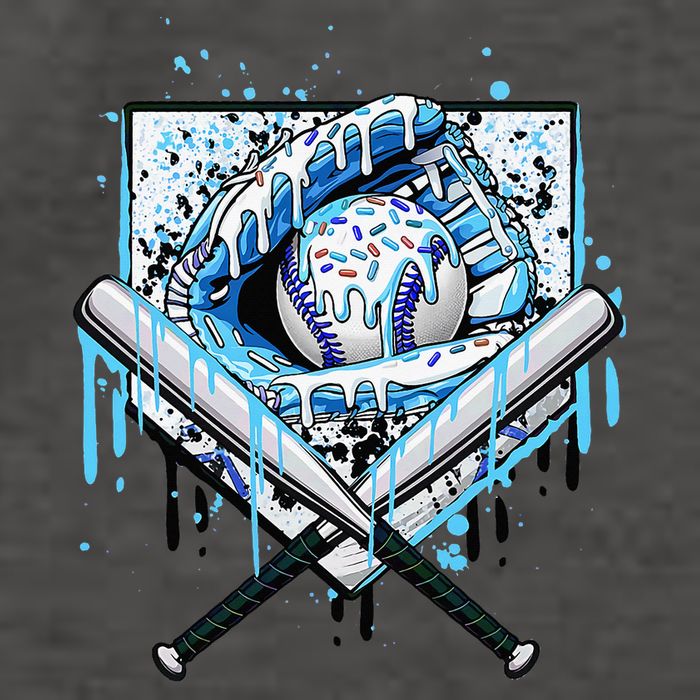 Baseball Drip Ice Cream Drip Baseball  Vector Backpack