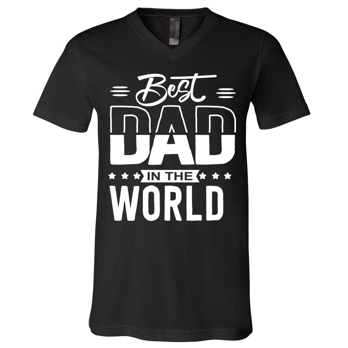 Best Dad In The World Cute Gift V-Neck T-Shirt