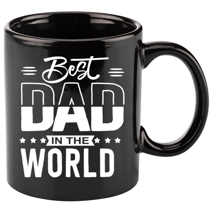 Best Dad In The World Cute Gift 11oz C Handle Ceramic Mug