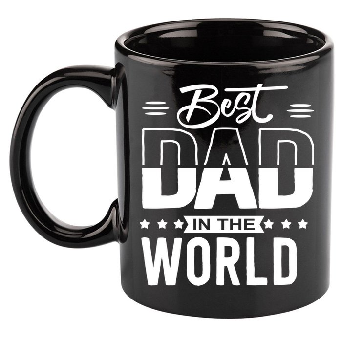Best Dad In The World Cute Gift 11oz C Handle Ceramic Mug