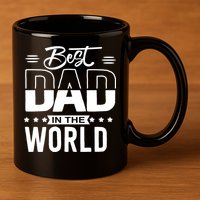 Best Dad In The World Cute Gift 11oz C Handle Ceramic Mug
