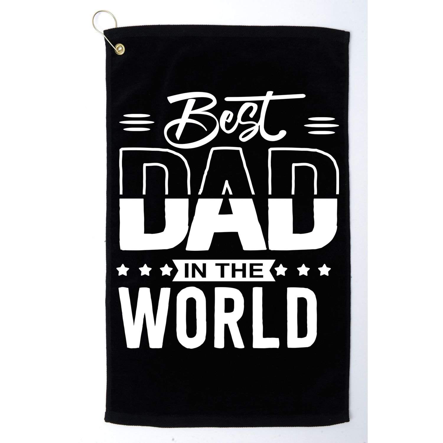 Best Dad In The World Cute Gift Golf Towel