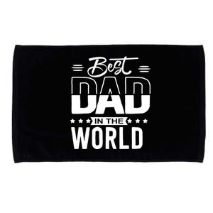 Best Dad In The World Cute Gift Microfiber Hand Towel