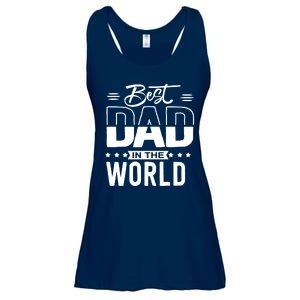 Best Dad In The World Cute Gift Ladies Essential Flowy Tank