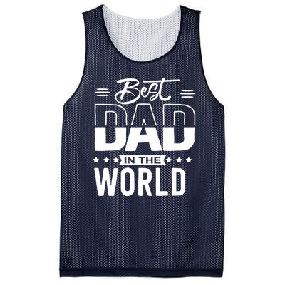 Best Dad In The World Cute Gift Mesh Reversible Basketball Jersey Tank