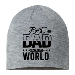 Best Dad In The World Cute Gift Sustainable Beanie