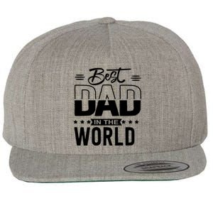 Best Dad In The World Cute Gift Wool Snapback Cap