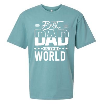 Best Dad In The World Cute Gift Sueded Cloud Jersey T-Shirt