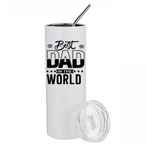 Best Dad In The World Cute Gift Stainless Steel Tumbler