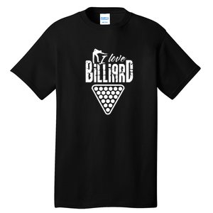 Billiards Dad I Love Billiards Gift Father's Day Tall T-Shirt