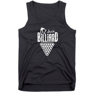 Billiards Dad I Love Billiards Gift Father's Day Tank Top