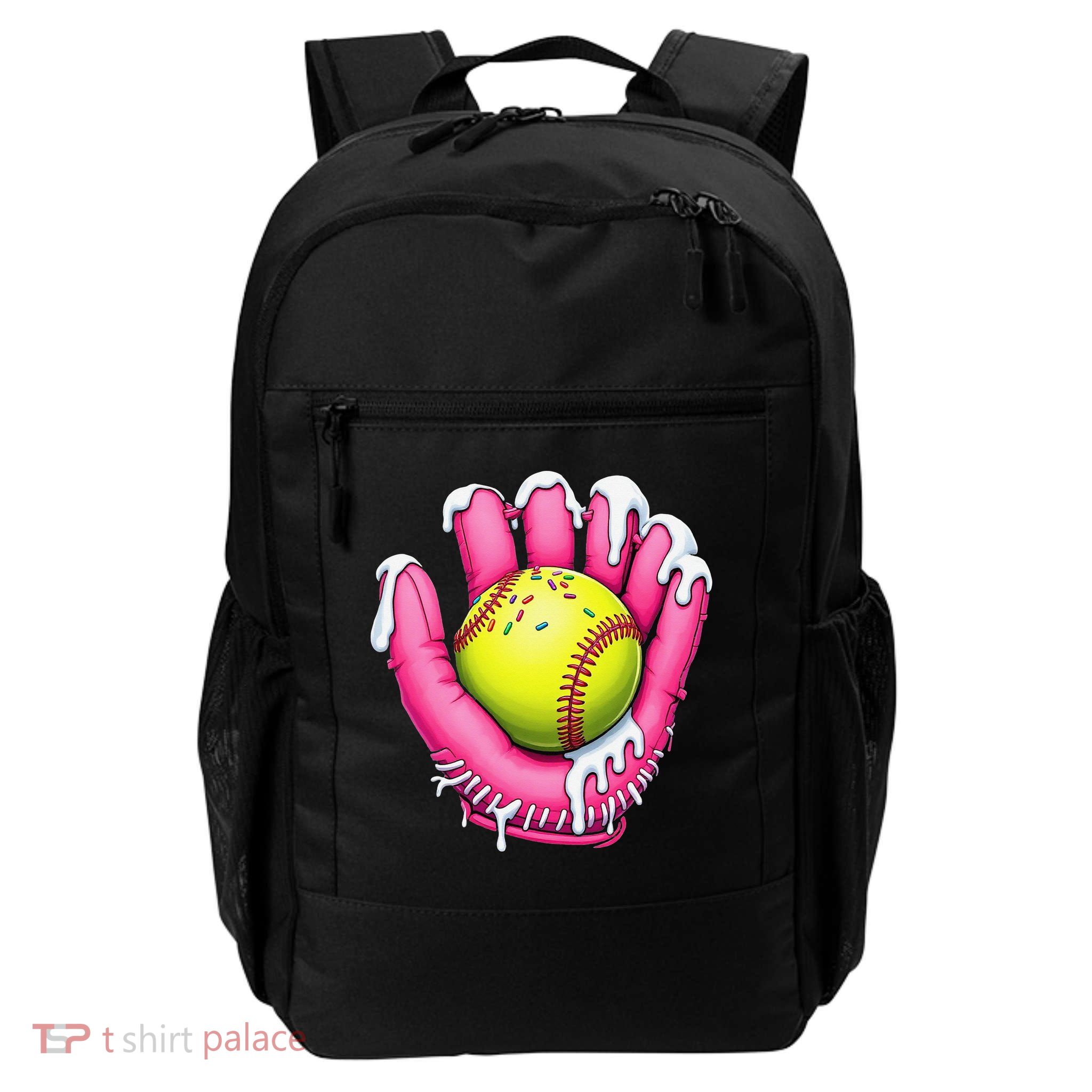 Baseball Drip Ice Cream Sprinkles Baseball Glove Backpack