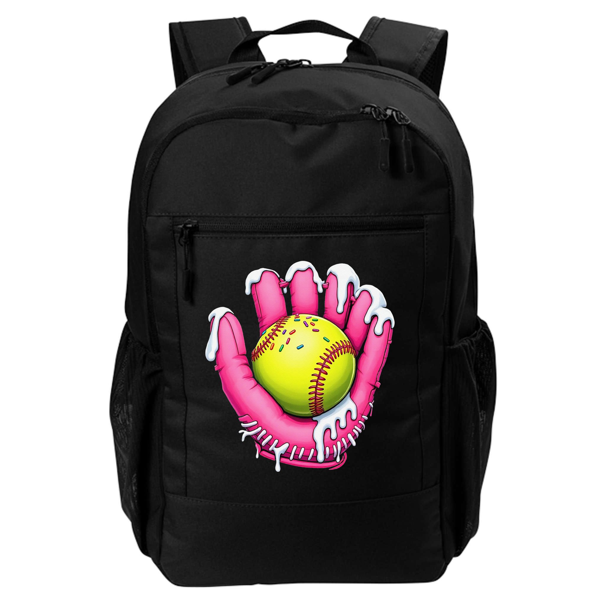 Baseball Drip Ice Cream Sprinkles Baseball Glove Backpack