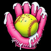 Baseball Drip Ice Cream Sprinkles Baseball Glove Backpack
