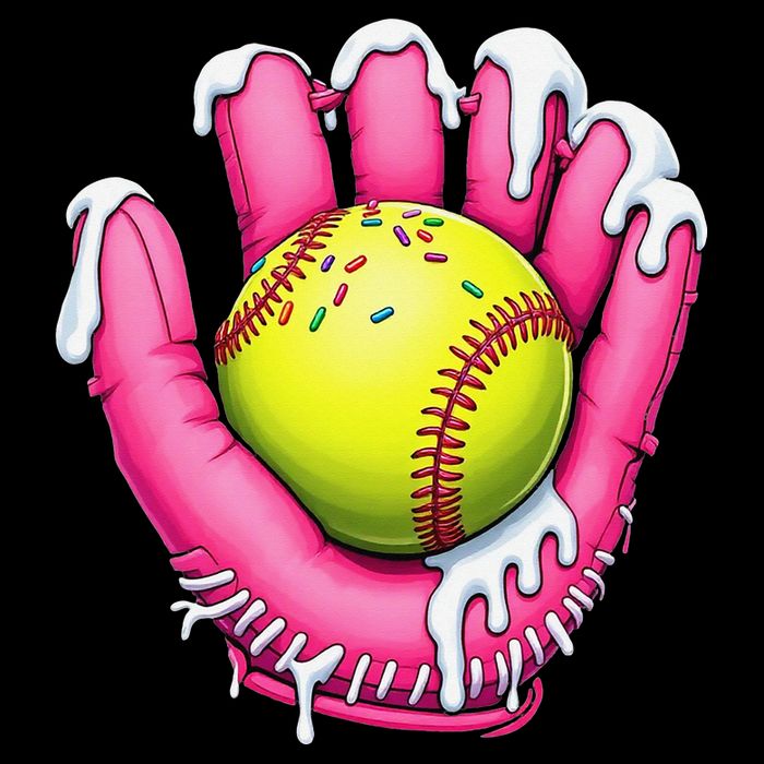 Baseball Drip Ice Cream Sprinkles Baseball Glove Backpack