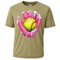 Baseball Drip Ice Cream Sprinkles Baseball Glove Cooling Performance Crew T-Shirt