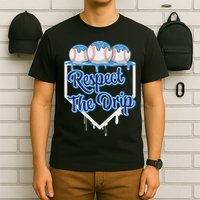 Baseball Drip Ice Cream Drip Respect The Drip T-Shirt
