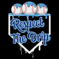 Baseball Drip Ice Cream Drip Respect The Drip T-Shirt