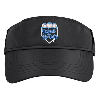 Baseball Drip Ice Cream Drip Respect The Drip Adult Drive Performance Visor