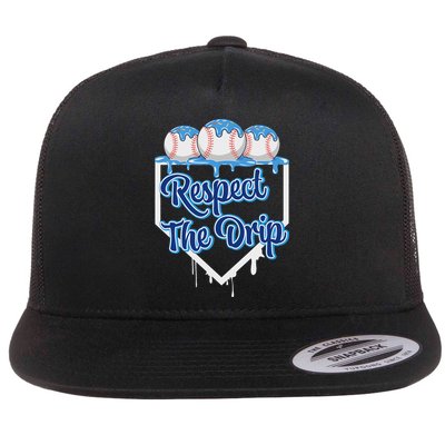 Baseball Drip Ice Cream Drip Respect The Drip Flatbill Hat