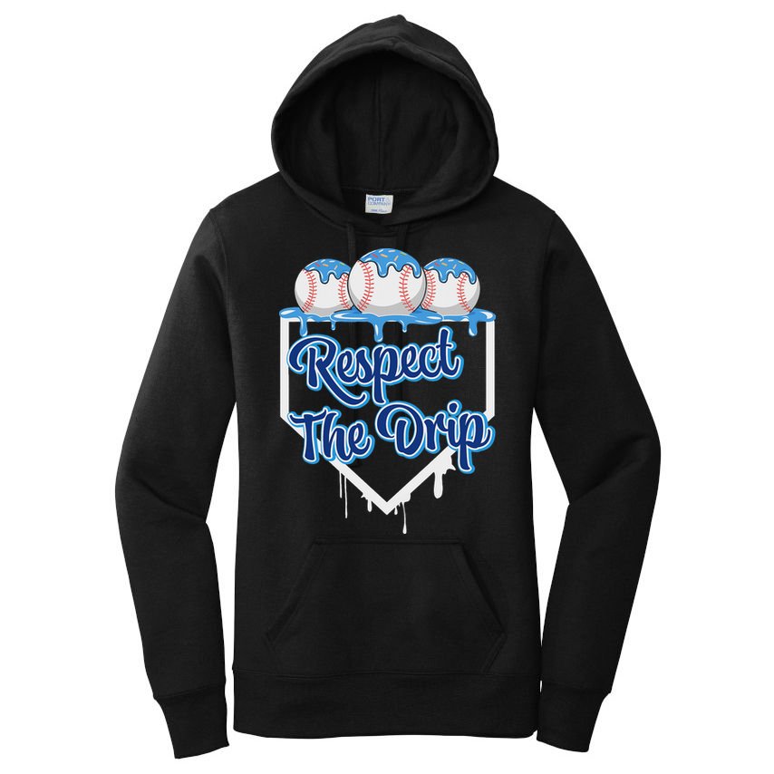 Baseball Drip Ice Cream Drip Respect The Drip Women's Pullover Hoodie