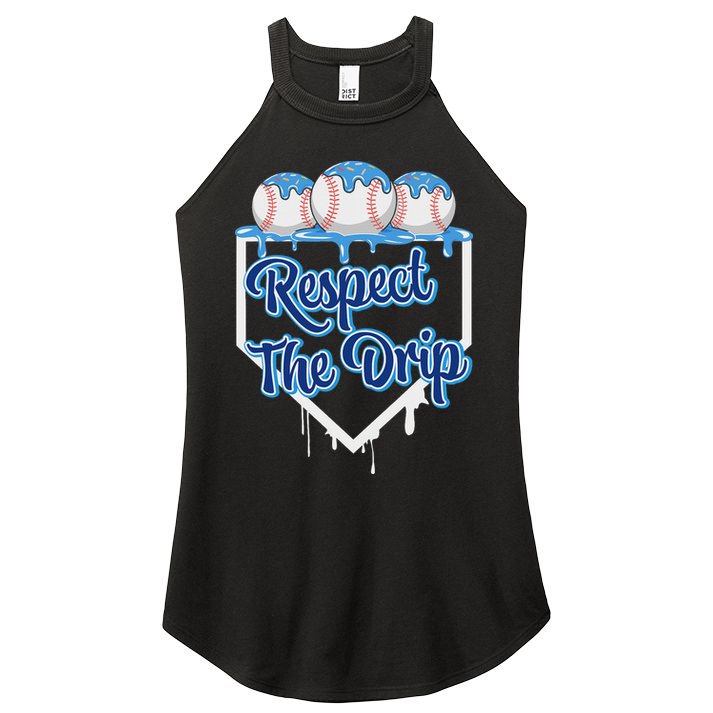 Baseball Drip Ice Cream Drip Respect The Drip Women's Perfect Tri Rocker Tank
