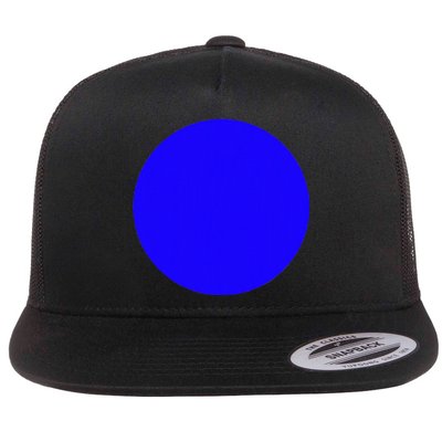 Blue Dot In A Red State Nebraska Kamala Harris Walz Flat Bill Trucker Hat