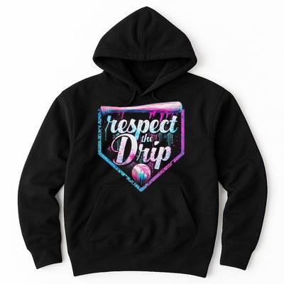 Baseball Drip Ice Cream Dripping Respect The Drip  Hoodie
