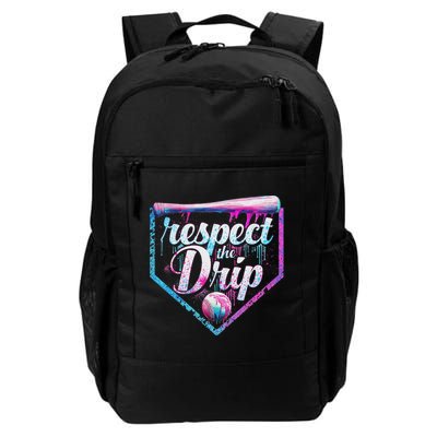 Baseball Drip Ice Cream Dripping Respect The Drip  Backpack