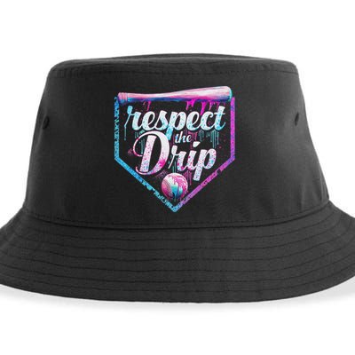Baseball Drip Ice Cream Dripping Respect The Drip  Sustainable Bucket Hat
