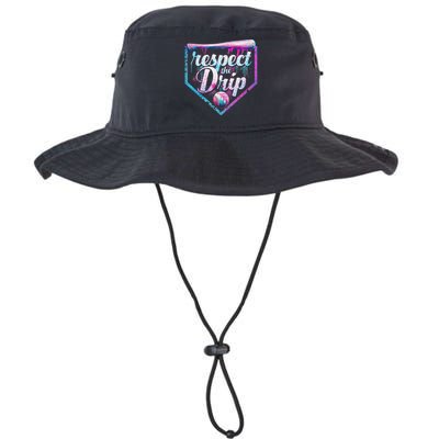 Baseball Drip Ice Cream Dripping Respect The Drip  Bucket Hat