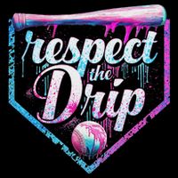 Baseball Drip Ice Cream Dripping Respect The Drip  16 in Basic Backpack