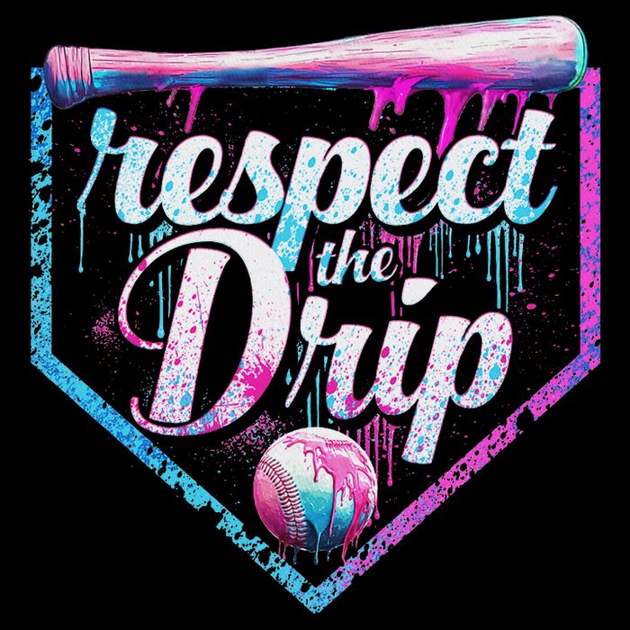 Baseball Drip Ice Cream Dripping Respect The Drip  16 in Basic Backpack