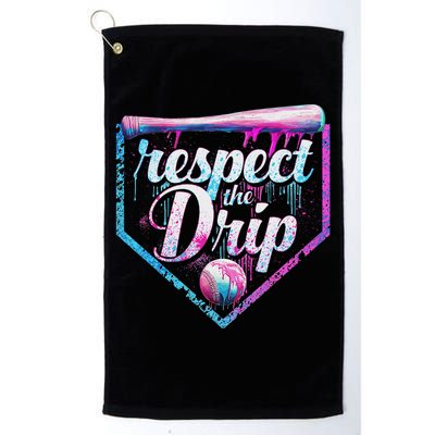 Baseball Drip Ice Cream Dripping Respect The Drip  Golf Towel