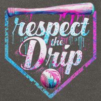 Baseball Drip Ice Cream Dripping Respect The Drip  Cotton Canvas Backpack