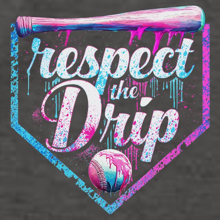 Baseball Drip Ice Cream Dripping Respect The Drip  Vector Backpack