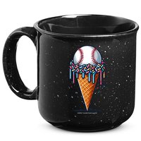 Baseball Drip Ice Cream Cone With Sprinkles 15oz Campfire Ceramic Mug