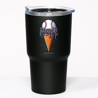 Baseball Drip Ice Cream Cone With Sprinkles Tumbler