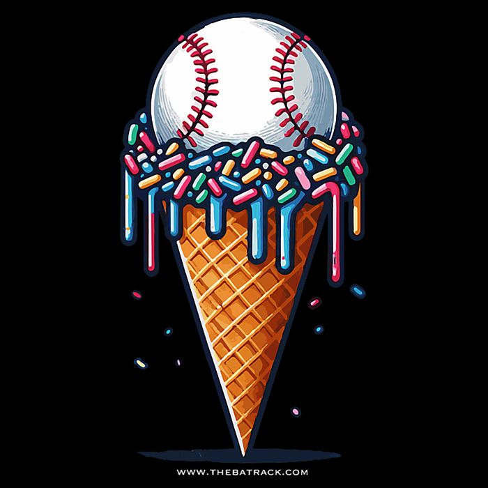 Baseball Drip Ice Cream Cone With Sprinkles Zip Tote Bag