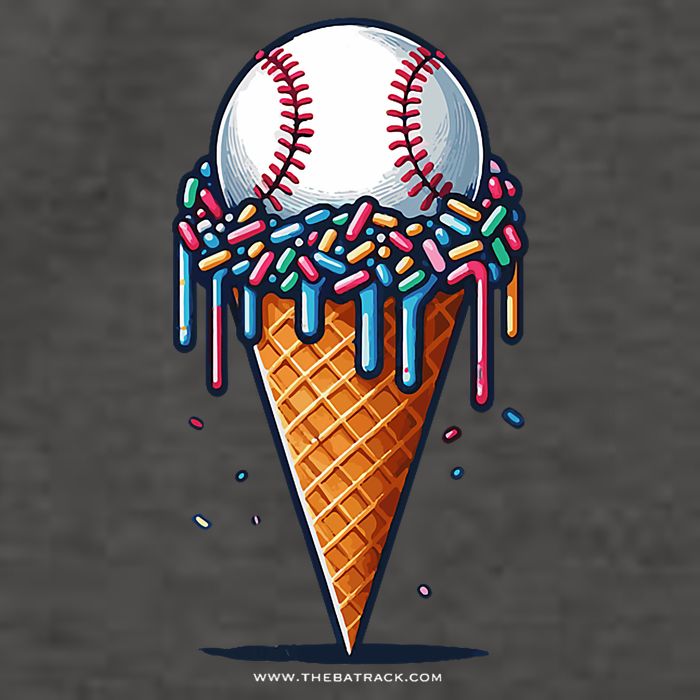 Baseball Drip Ice Cream Cone With Sprinkles Vector Backpack