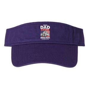 Being Dad Is An Honor Being Papa Is Priceless USA American Flag Valucap Bio-Washed Visor