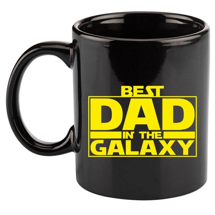 Best Dad In The Galaxy Father's Day Gift 11oz C Handle Ceramic Mug
